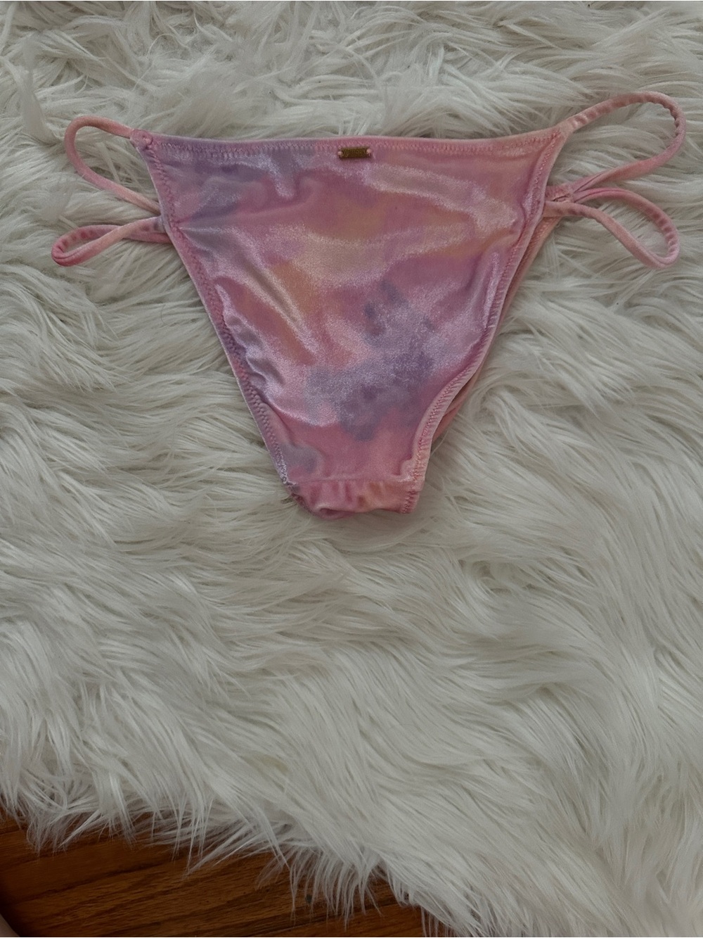 PINK Victoria's Secret Velvet Pink Bikini - Picture 3 of 6